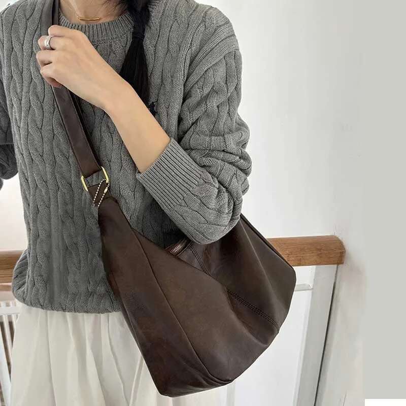 Maillard Retro New Style5 New Trendy South Korean Tote All-Match Large Capacity Shoulder Bag Handbag For Women