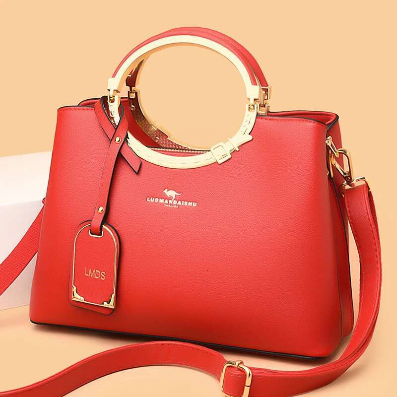 3 Layer Large Capacity Tote Women Bags Designer Shoulder Bag High Quality Soft Leather Purses and Handbags