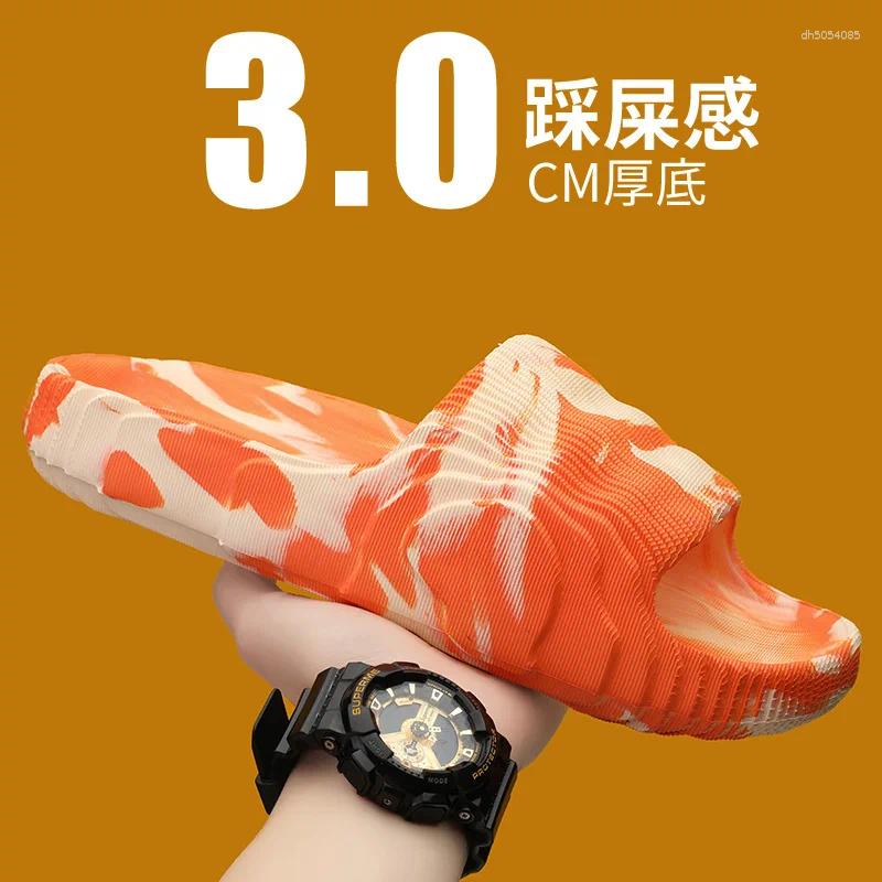 Slippers Original Size Walk Around Home Livingroom Men's Man Slides Shoes Summer Sandals Flip Flop House Slipper designer