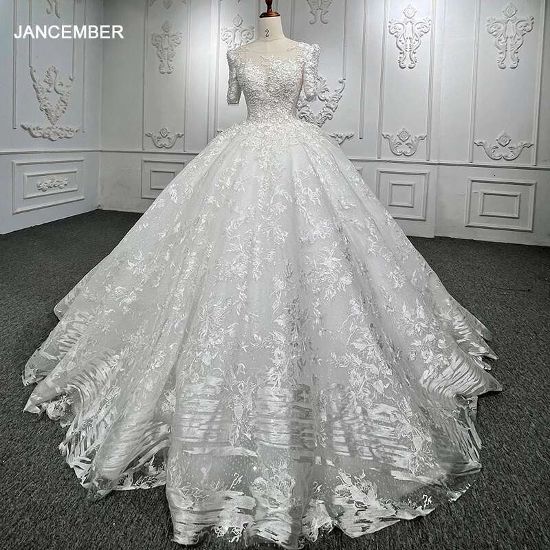 Classic Dresses 2025 Organza Ball Gown Neck Custom Wedding Suits For Women res dy9893 Bridal Dress