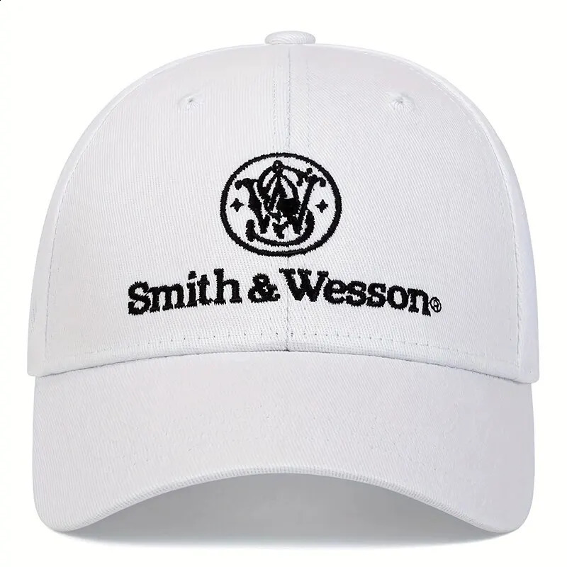 Fashion Smith Wesson Embroidery Hip Hop Hats Outdoor Adjustable Casual Baseball Caps Sunscreen Hat 250218