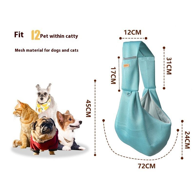 New Outdoor Crossbody Bag, Summer Cat Dog Supplies, Portable And Breathable Pet Bag
