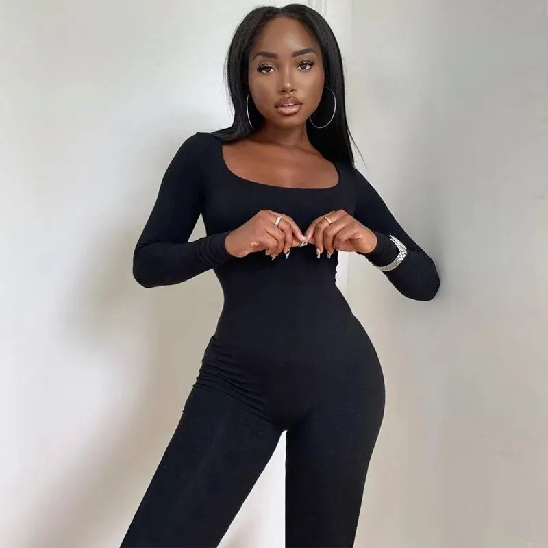 Dulzura Women Autumn Winter Long Sleeve Bodycon Streetwear Jumpsuit Overall One Piece Outfit Wholesale Items for Business 250225