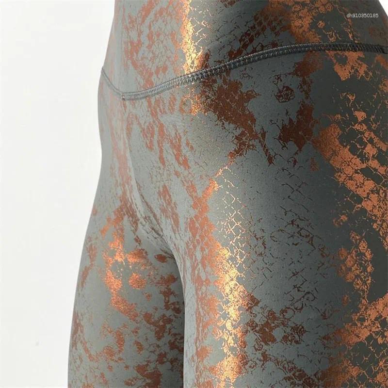 Active Pants Women High Waist Push Up Leggings Seamless Sexy Fitness Fashion Snake Print Yoga