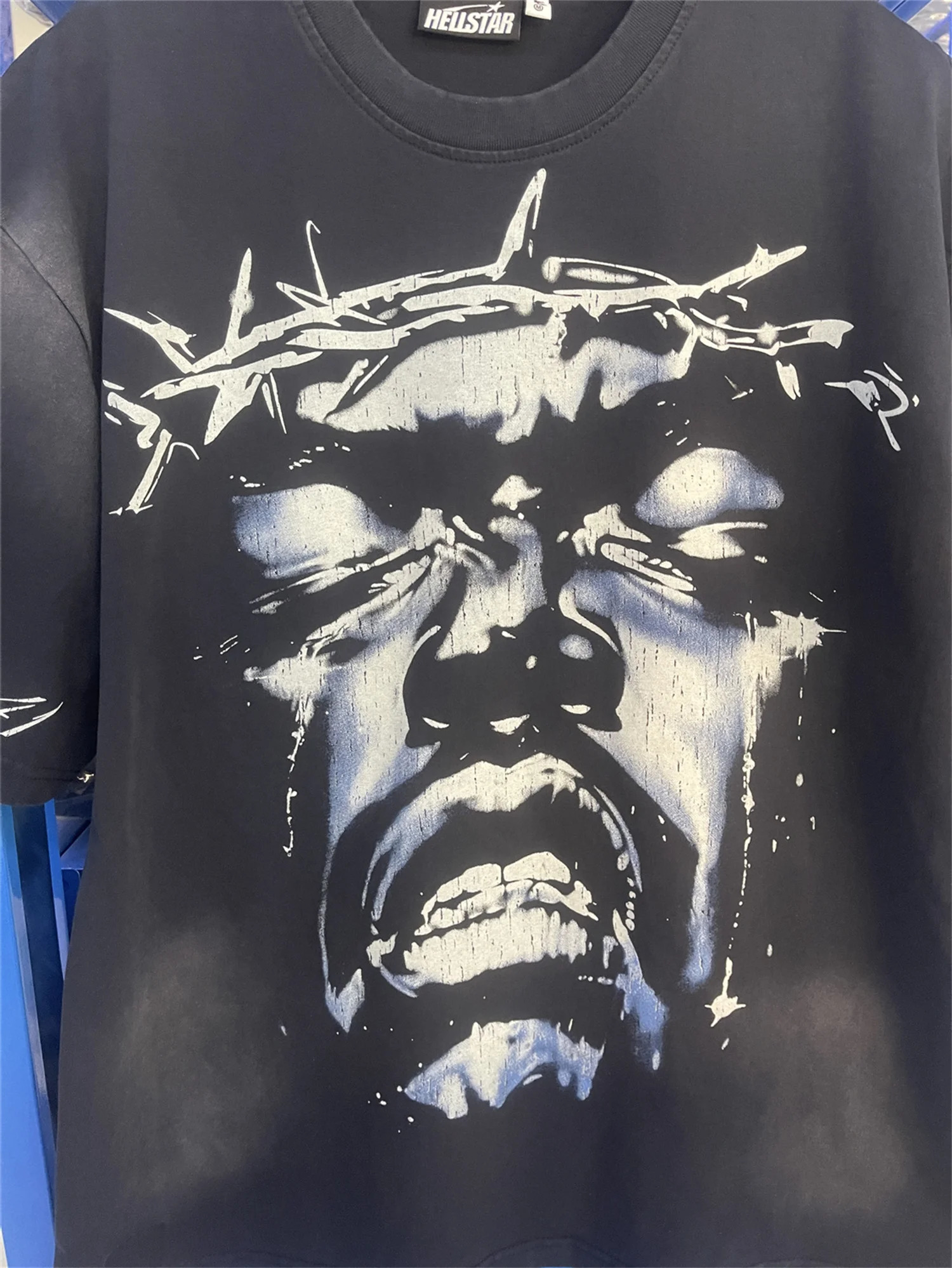 Arrival HELLST- Fashion High-Street Vintage Retro Cotton Streetwear Jesus Print Tops T-Shirt 250227
