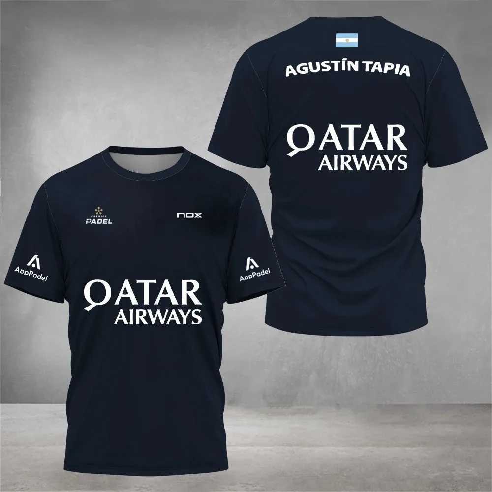 Cool Padel Breathable Short Sleeve Fitness Series Summer Quick Dry Short Sleeve Street Mens Top New Padel Sports T-ShirtT250227