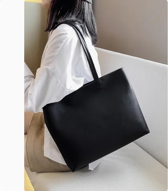 Ship from US Tote Bag for Women Large Capacity Simple Japanese Handbag Casual Versatile Shoulder 250227FBB