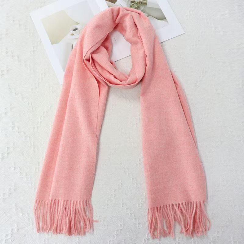 T195 new wool scarf for women, thick and warm in winter, large neck scarf, Korean style, shawl, high-end outer wear