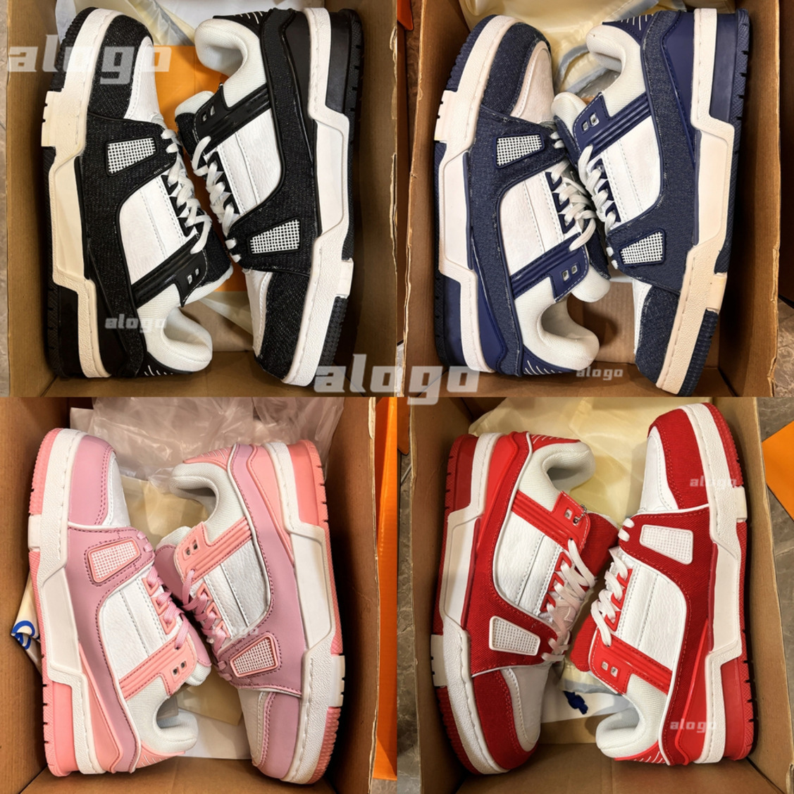 designer skate shoes Leather board shoes Embossed Sneakers trainers floor Women Men Mesh Sneaker Platform Virgil Maxi Casual Shoes black Runner Trainer Shoes