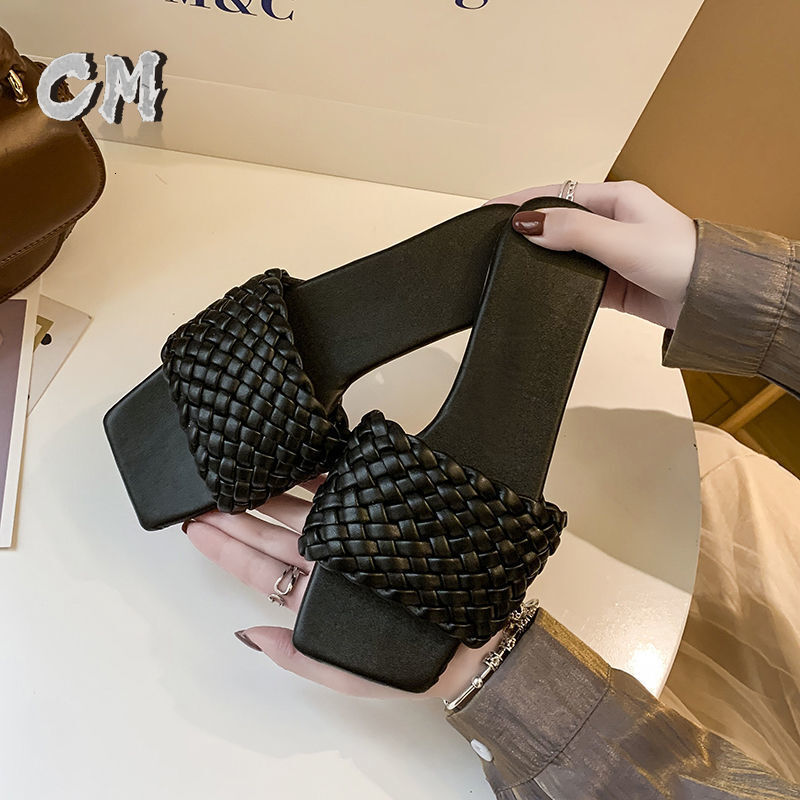 Slippers For Women In Summer 2025 Woven With A Single Thread, Lightweight For Outdoor Wear Women's Plus Size Cool Slippers Korean Version Lazy Be