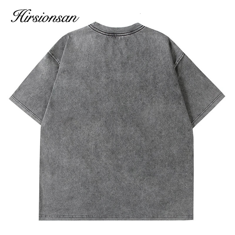 Hirssionsan Pickled Tshirt Womens Retro Cotton Street Clothing Soft Mineral Girls Loose Letter Printed Top Y2k 250226