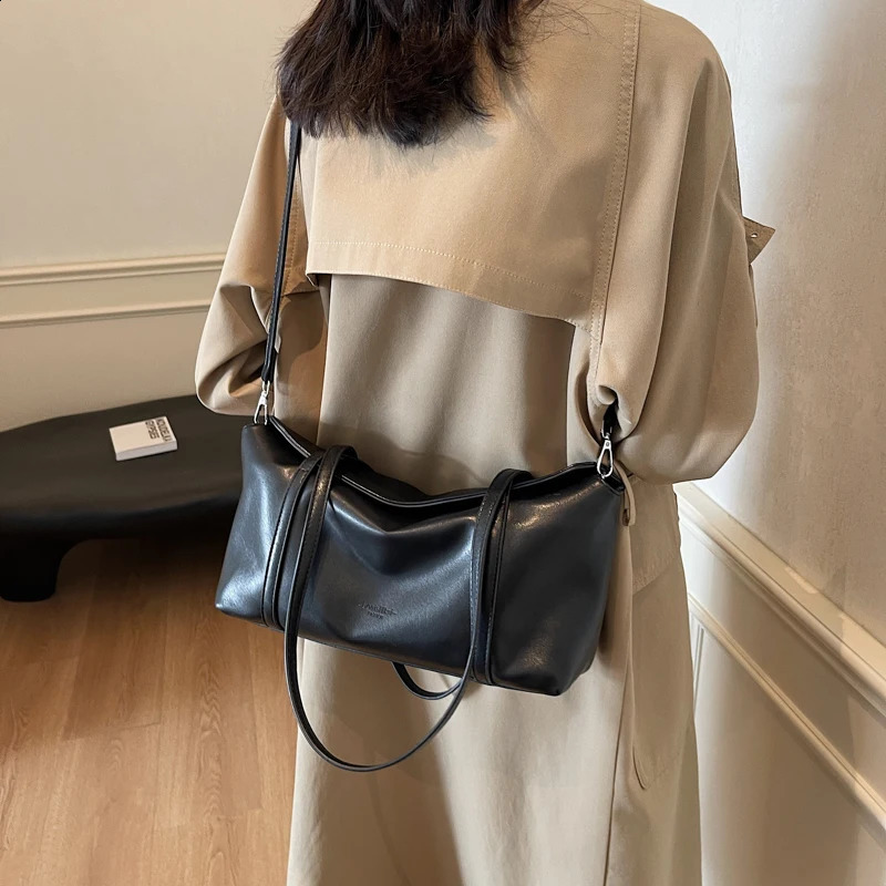 Ship from US Womens fashionable shoulder bag slow tote detachable long strap cross body messenger bag 250228FBB