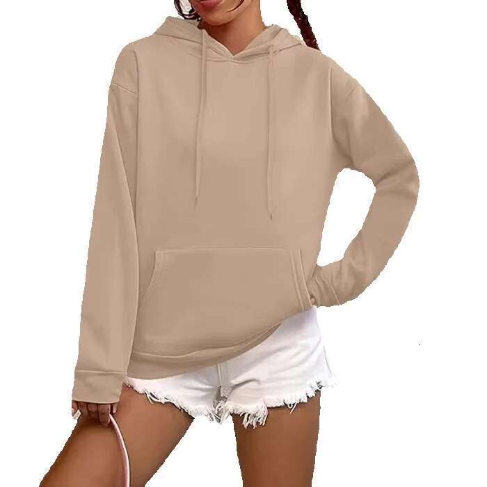 Womens Loose Casual Long Sleeve Sweatshirt Pockets Pullover New Hoodie