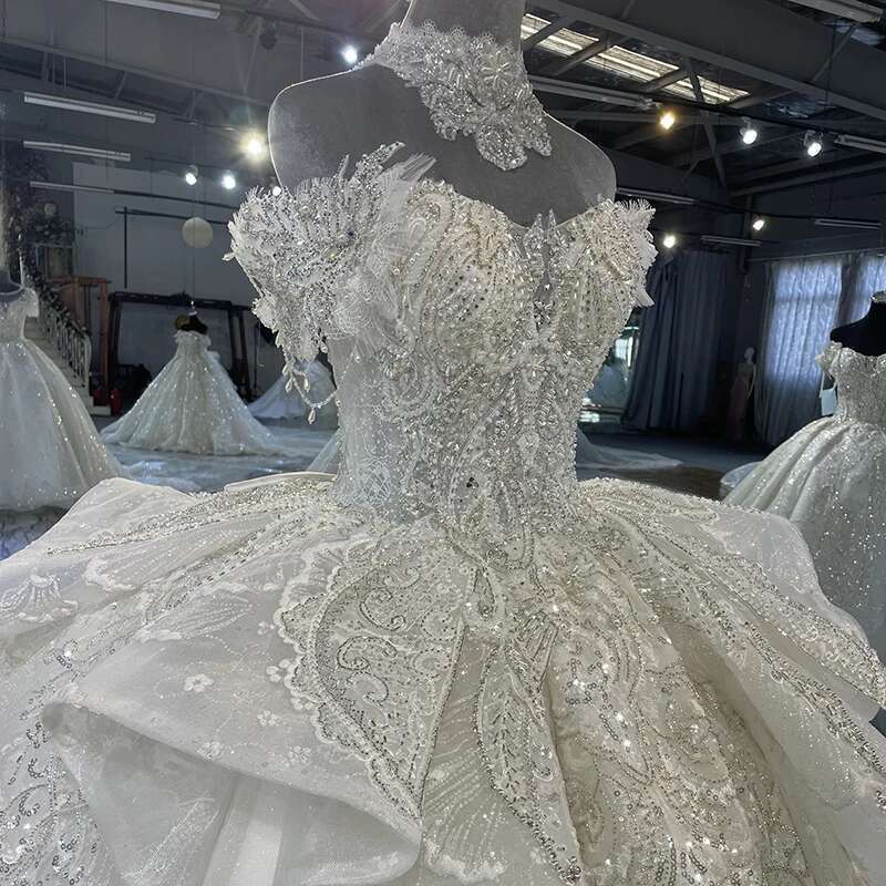 Exquisite for Women Bride customizd Sweetheart Ball Dress Wedding Dresses