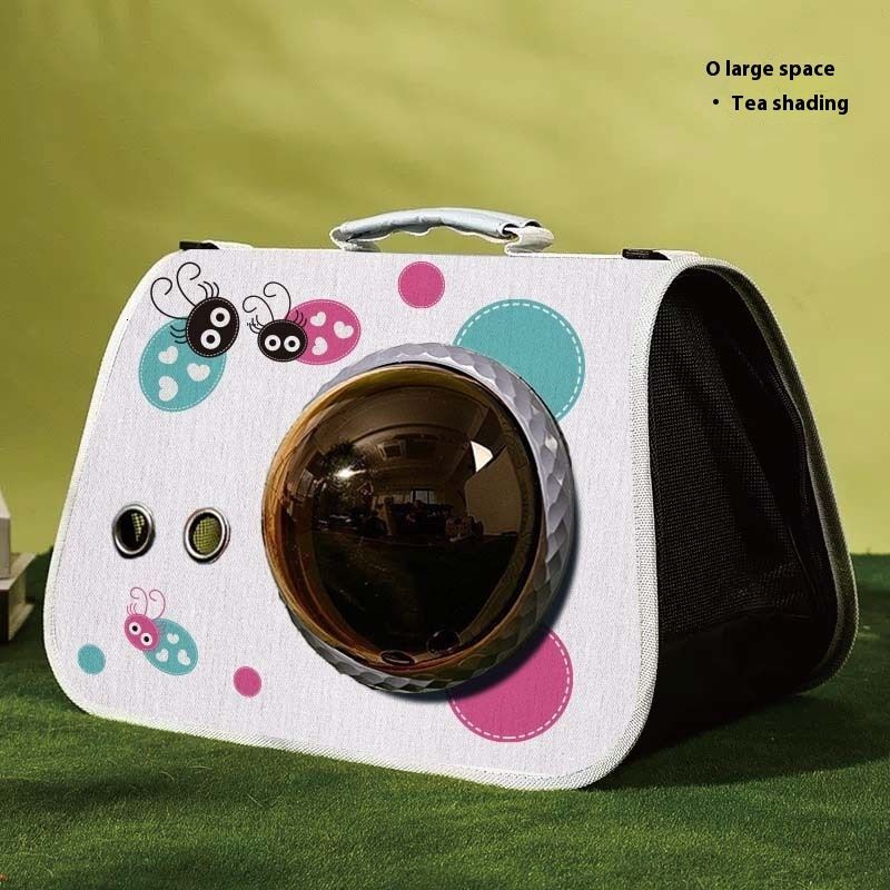New Folding Handheld Space Capsule Pet Bag Oxford Cloth For Outdoor Crossbody Portable Breathable Comfortable Cat And Dog Backpack