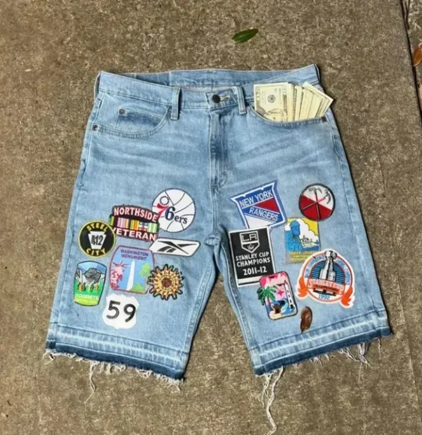 Y2K Street Style Heavy Industry n Jeans Flying Eagle Embroidery Pattern High Waist Loose Pants for Women Men 250227