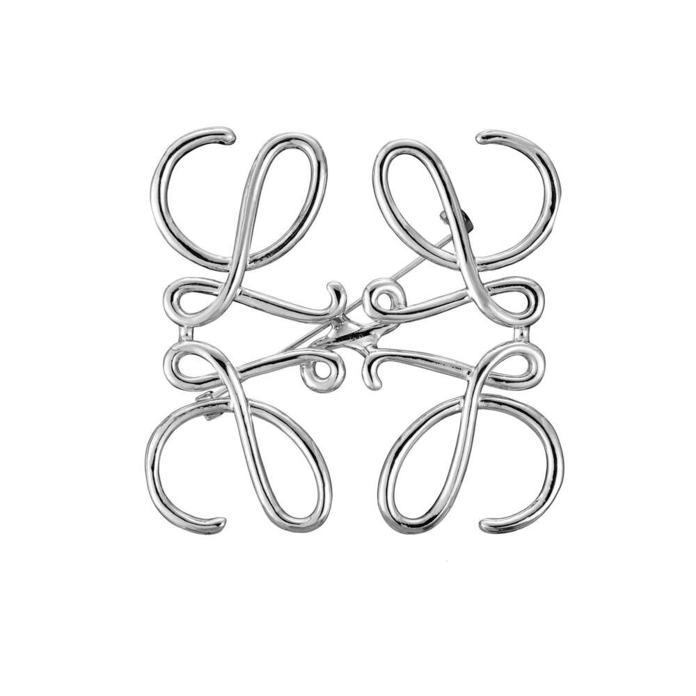 Fashionable accessories, minimalist square geometric hollow out, versatile personality, brooch, clothing, pin, sweater, coat, chest wer, female