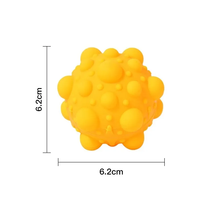 Pet Rainbow Ball Cat Push Bubble Antistress Cube Decompression Toys Squeeze 3D Elastic Ball Stress Relief Sensory Toy For Kids