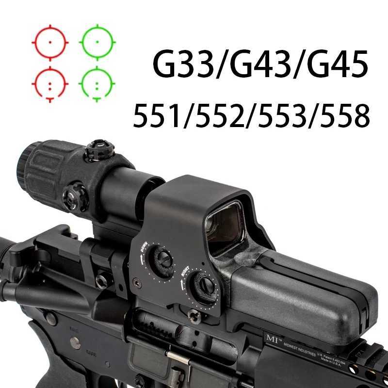 Tactical High Quality G33/G43/G45 3X 5X Magnifier Optical Rifle Scope w/ Switch Side STS Quick Detachable Mount Perfect X250228