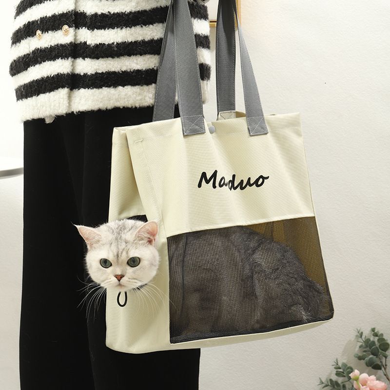 Portable Crossbody Breathable Backpack Carrying Cat Canvas Skew Dog Bag Pet Supplies
