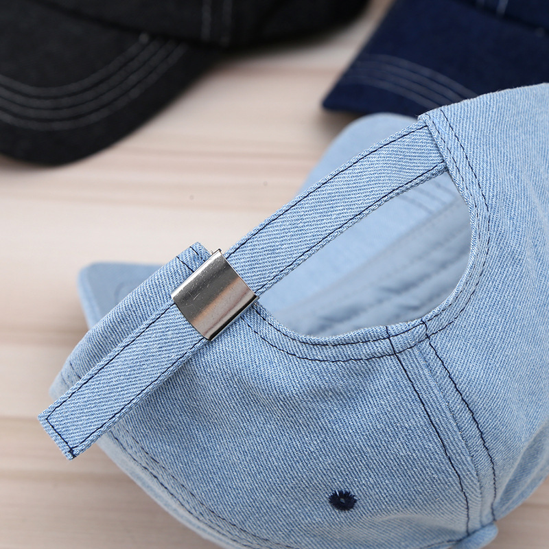 Korean light blue baseball cap female simple versatile bow tie duck tongue cap casual wind sunscreen sun hat sub