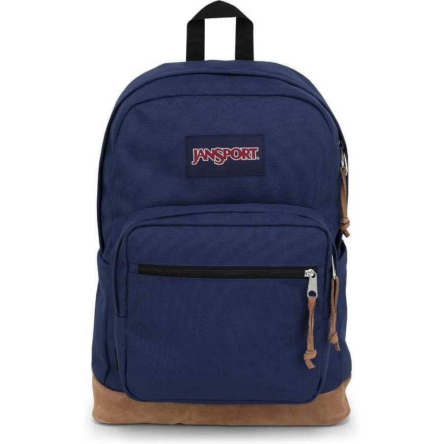 JanSport Right Pack Backpack - Durable daytime bag with Padded 15 laptop case Spacious Main Comparison Integrated Water Bottle P Z250224