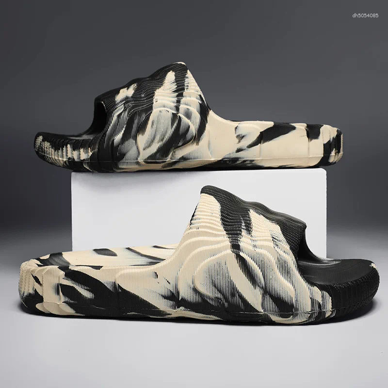 Slippers Original Size Walk Around Home Livingroom Men's Man Slides Shoes Summer Sandals Flip Flop House Slipper designer