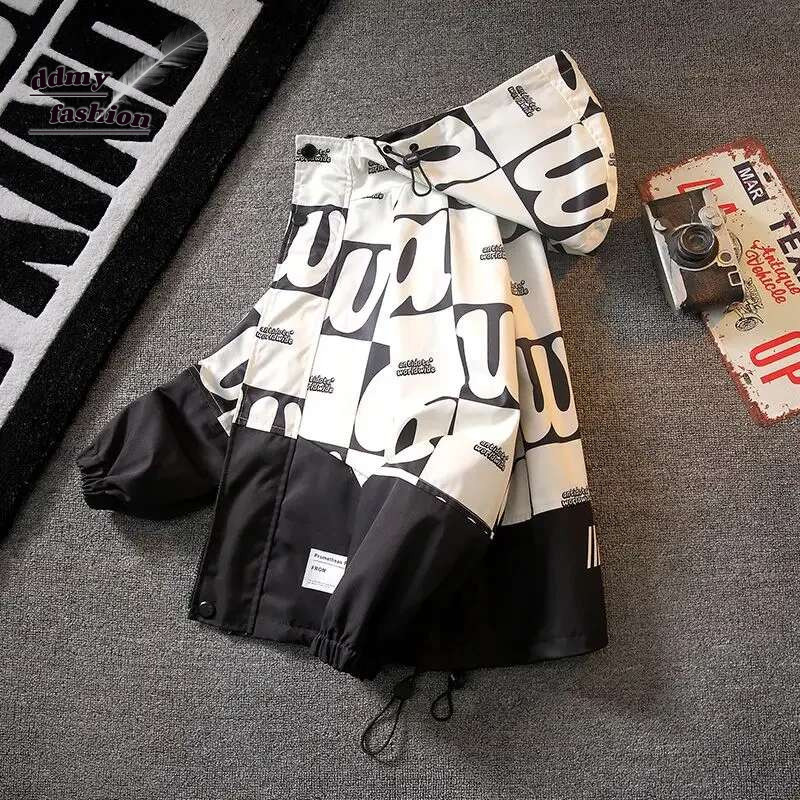 Ddmyshoesvip Big Size Spring Fall Teenager Boys Coats Casual Outdoor Hooded Sweatshirt For Kids Yrs Handsome Children Windbreaker Jacket