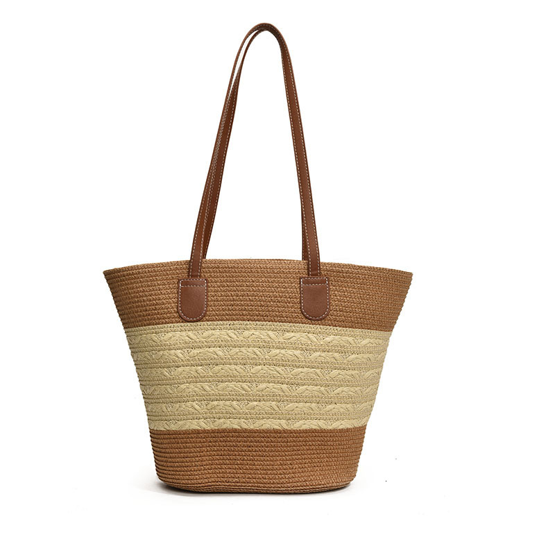 Straw woven for women's summer Instagram style 2025 new beach outdoor travel vacation large capacity shoulder bag #swissmilitary