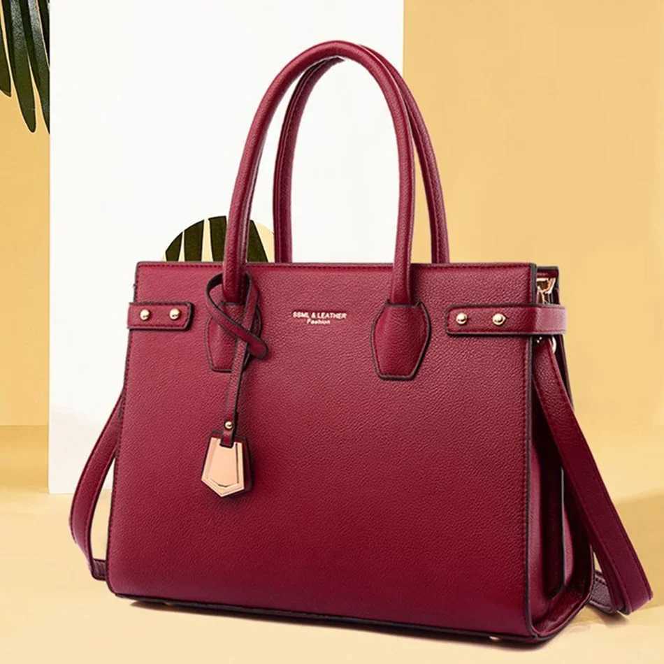 Genuine Handbags for Women 2024 New Luxury Ladies Hand Bags Female Leather Shoulder Top-Handle Crossbody Bags Casual Tote SacC250222