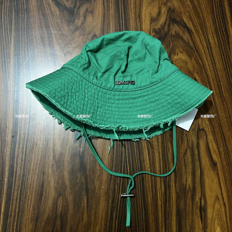 Wide Brim Hats Bucket Hats Korean style fashionable fringed letter large eave fisherman hat for women sun shading rope outdoor leisure hiking sun prot
