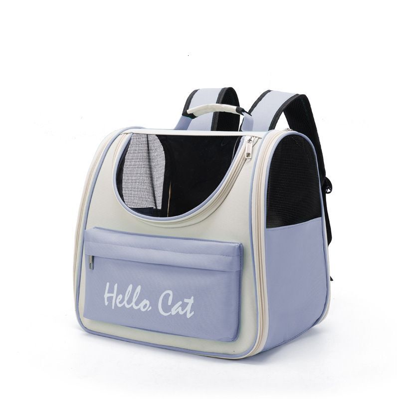 Cat Outdoor Portable Dog Large Capacity Fashionable Letter Backpack Comfortable And Breathable Pet Bag