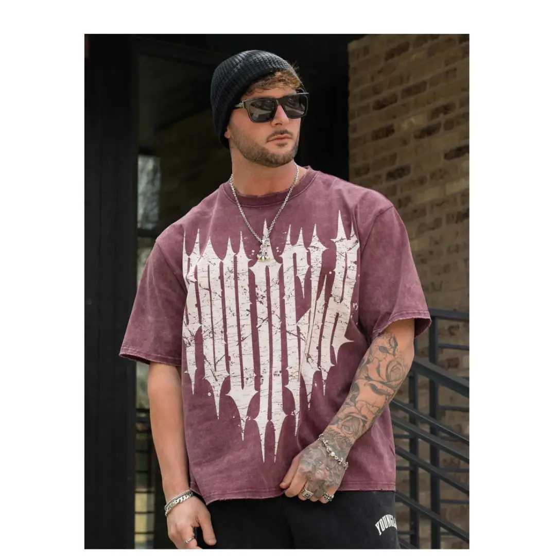 YA T-shirts Men Summer New Sports Leisure Cotton Round Neck Fashion Loose And Comfortable Clothing Gym Running Shirts manT250227