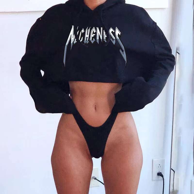 Hot Style Solid Color Sweater Woman Pullover Hoodies