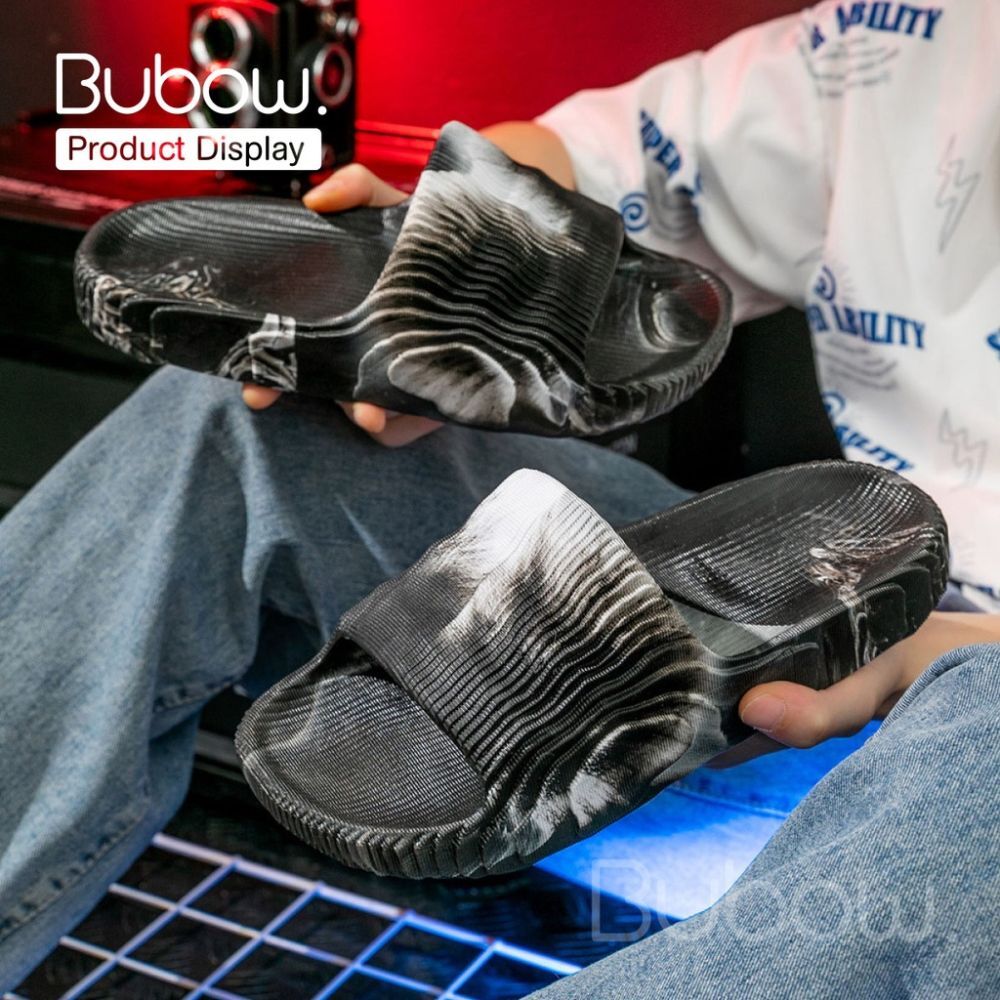 Heli Shark Couple Summer Fashion Slippers New Home Men's And Women's Cool Slippers Flat Bottom Outdoor Casual One Word Beach Slippers