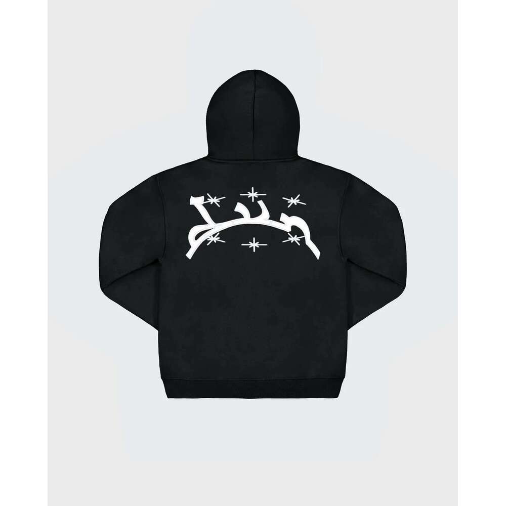High street autumn winter new casual loose and fashionable women's foam printed hoodie