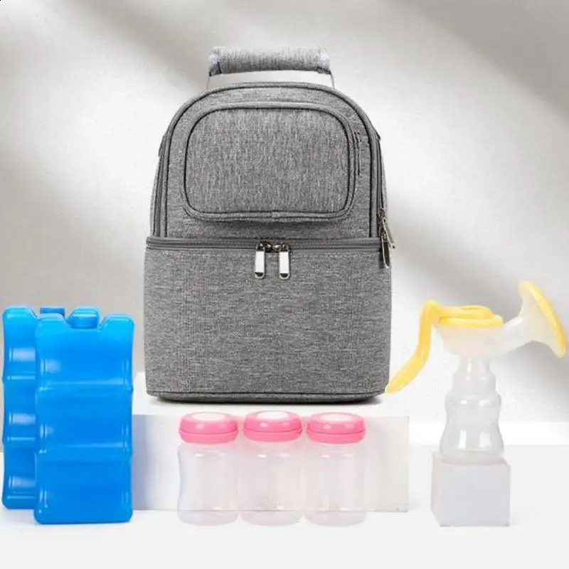 Insulation Bag Milk Storage Breastfeeding Milk Insulation Breast Maternity Cooler Double Layer Fresh Preservation Bag 250227