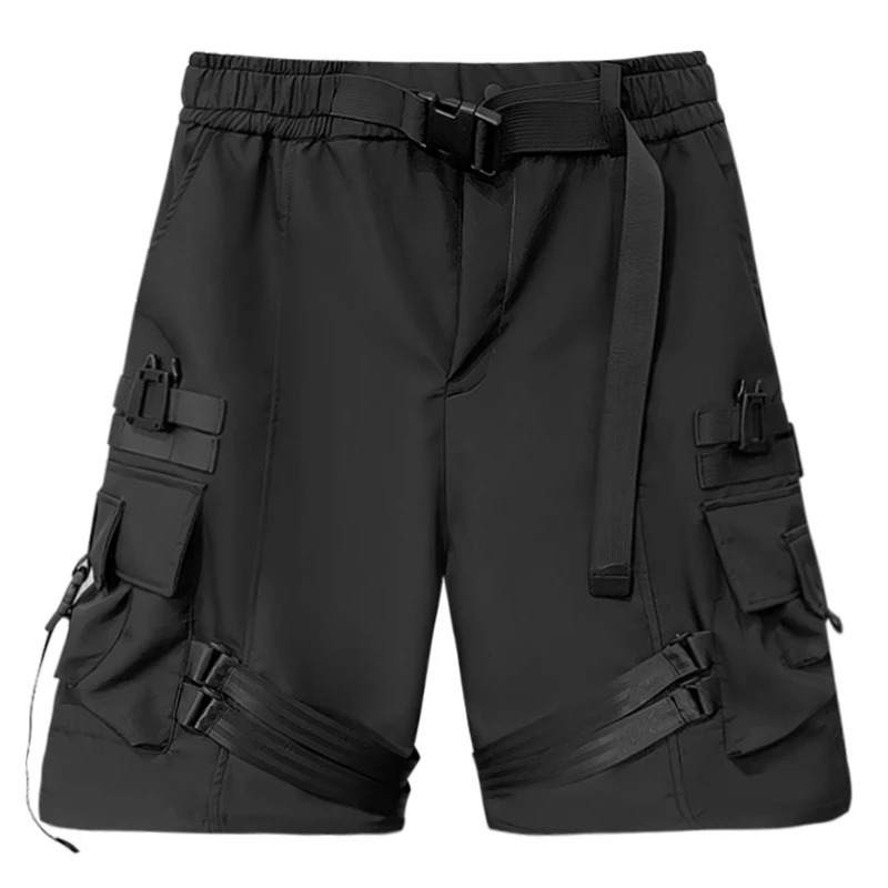 Cargo Mens Shorts High Street Casual Trend Fashion Multi-pocket Shorts Overalls Short Pants Male Streetwear 250225