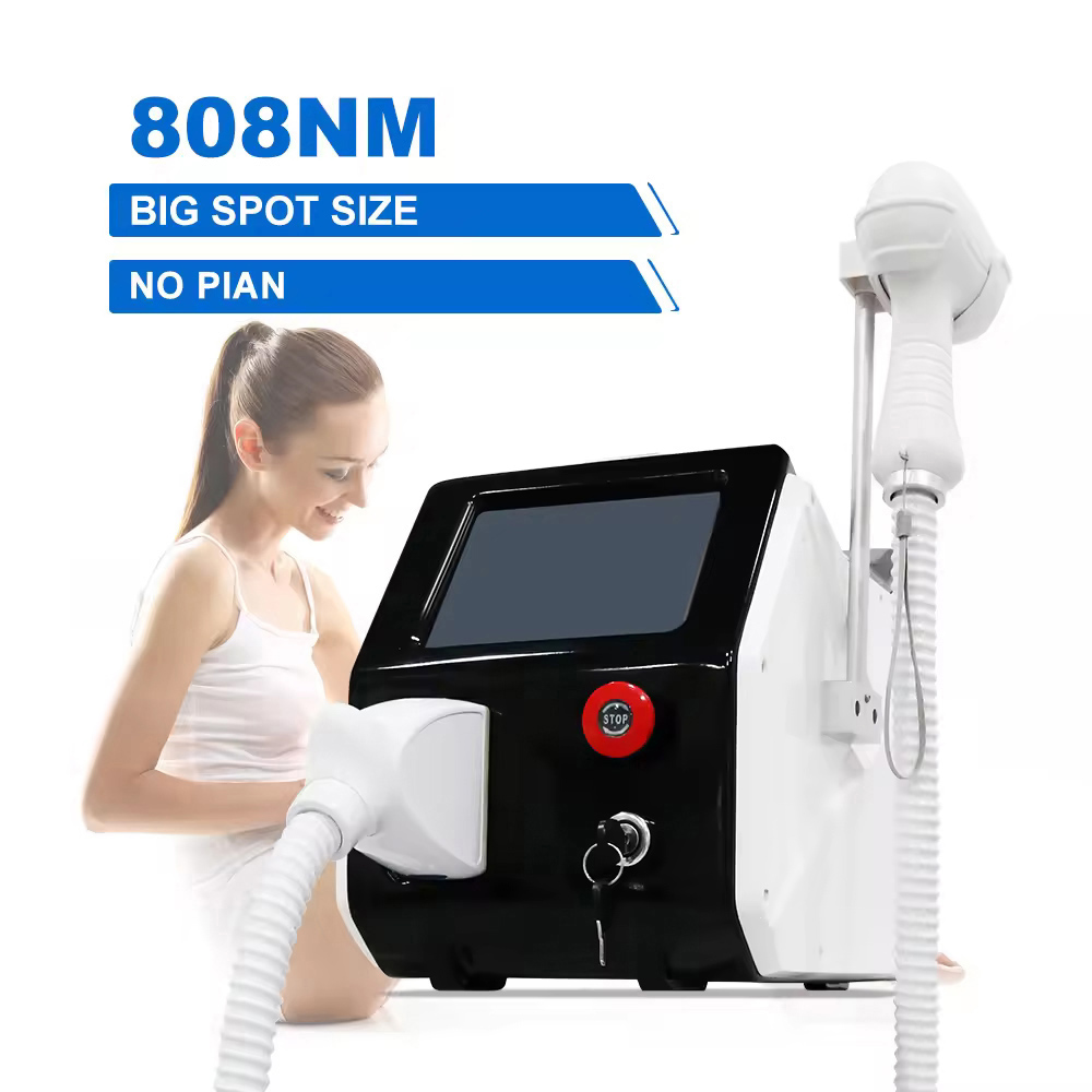 Portable Ice Cooling 808 Diode Laser Painless Hair Removal 10 Bars Laser Skin Rejuvenation Permanent Depilator Beauty Equipment