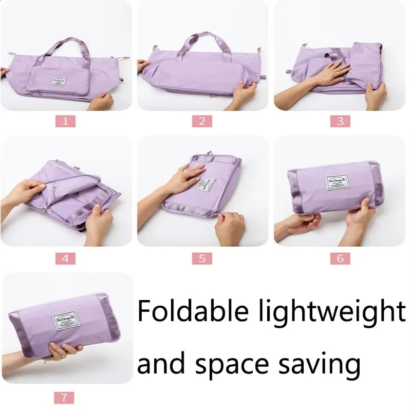Large Capacity Expanding Double back Travel Bags Luggage Organizer Bag Handbag Waterproof Foldable Travel Clothes Storage Bag 250224