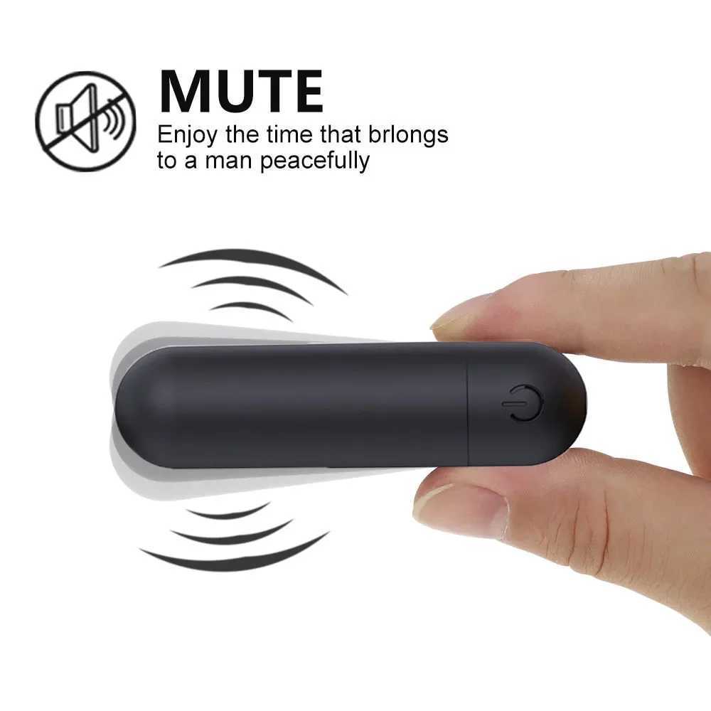 10-Speed Mini Bullet Vibrator Rechargeable Wireless Vibrating Anal Bullet Clitoral Stimulator Dildo Adult Sex Toys for WomenW250228