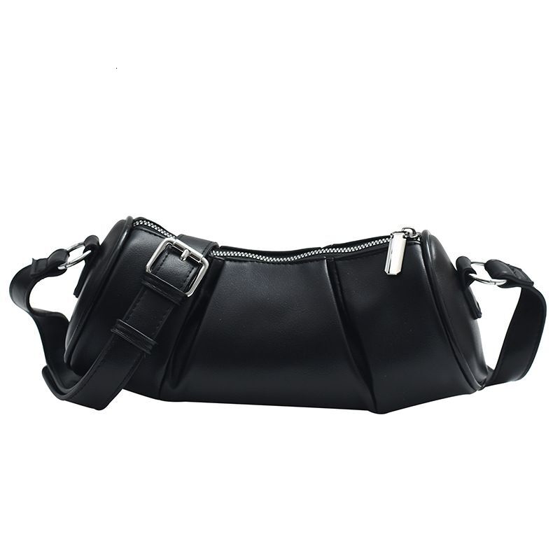 Korean version simple cydrical women's 2024 new niche pillow versatile casual shoulder crossbody bag