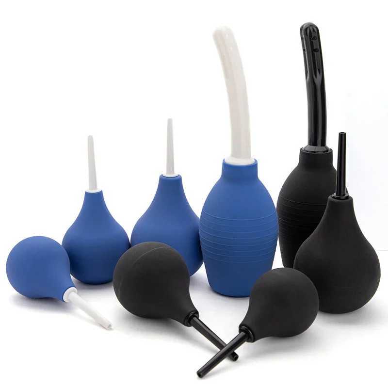 Cleaner Enema Anal Plug Buttplug BDSM Clyster Sex Toys for Women Men Gay Hygiene Vagina Anal Adult Products Anal Cleaning TubeW250228