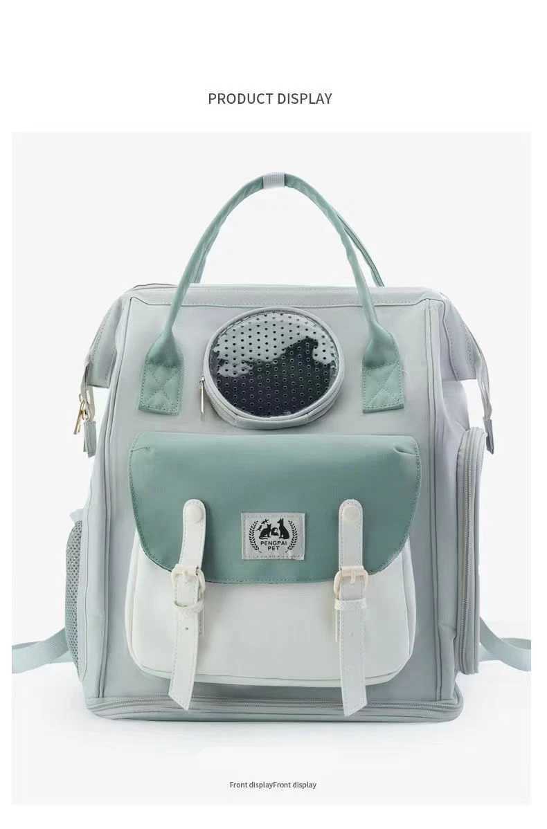 Pet Cat Carrier Backpack Breathable Portable Cat Backpack For Cats Small Dogs Portable Travel Backpack With Anti Breakaway Belt 250205