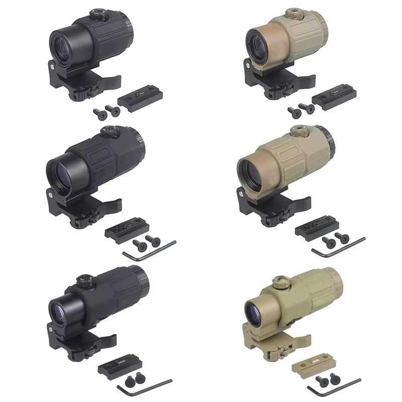 Tactical High Quality G33/G43/G45 3X 5X Magnifier Optical Rifle Scope w/ Switch Side STS Quick Detachable Mount Perfect X250228