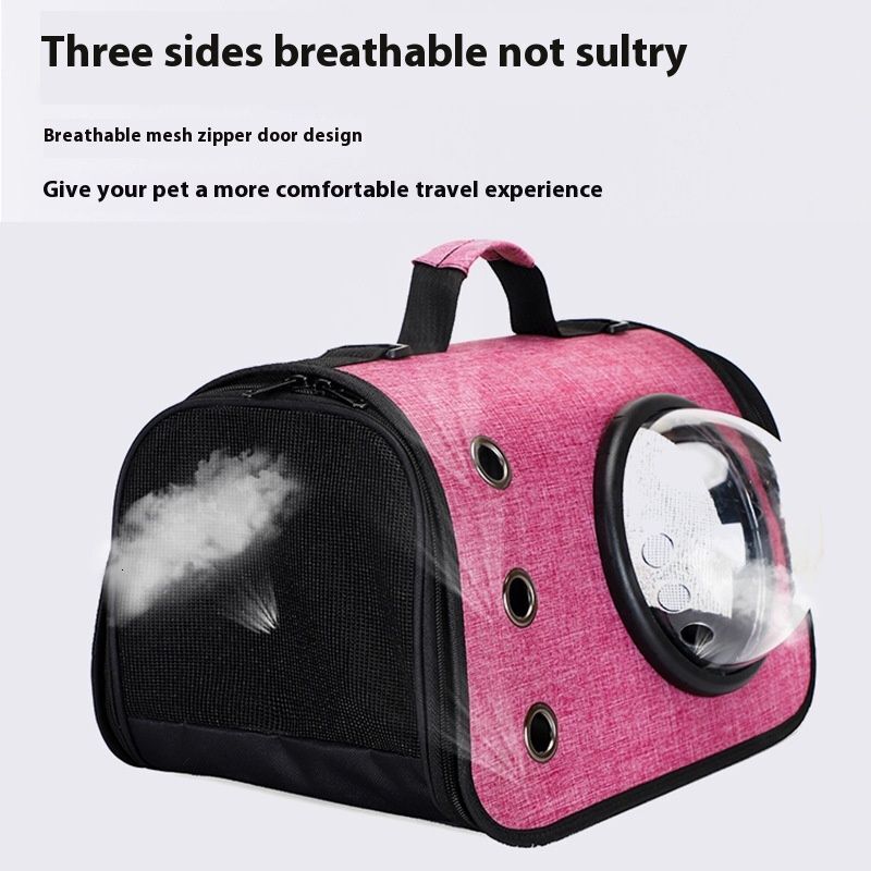 New Folding Handheld Space Capsule Pet Bag Oxford Cloth For Outdoor Crossbody Portable Breathable Comfortable Cat And Dog Backpack