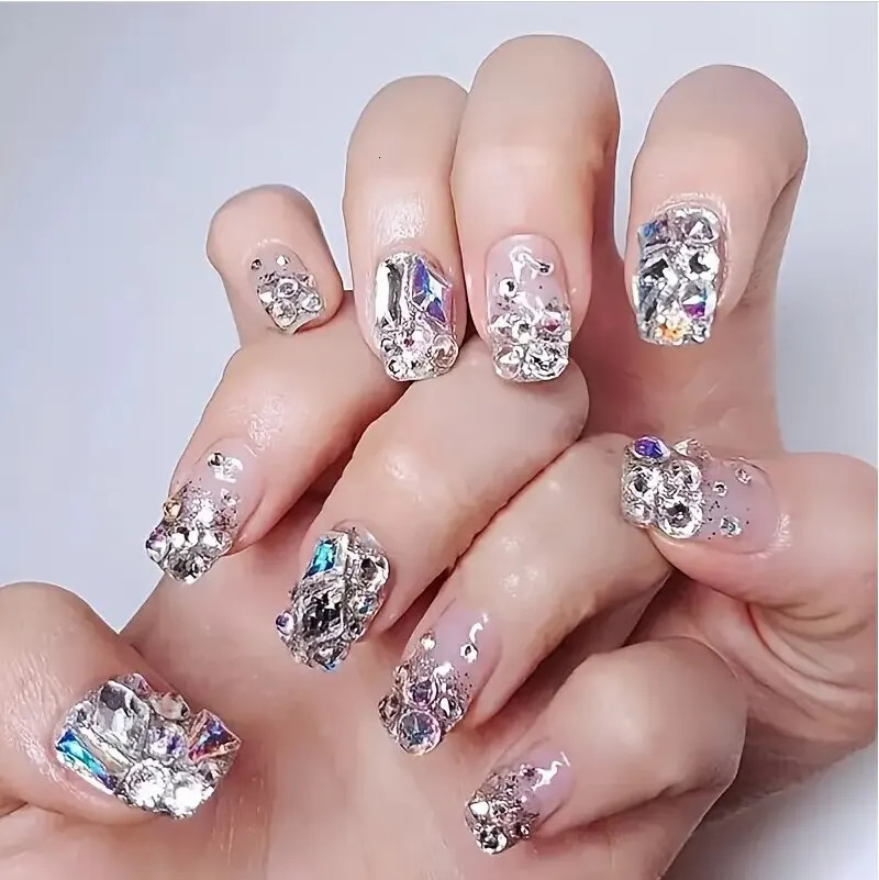 150pcs Round Flat Glass Plus 20pcs Unique Jewelry DIY n and Production Bead Nail Decoration 250217