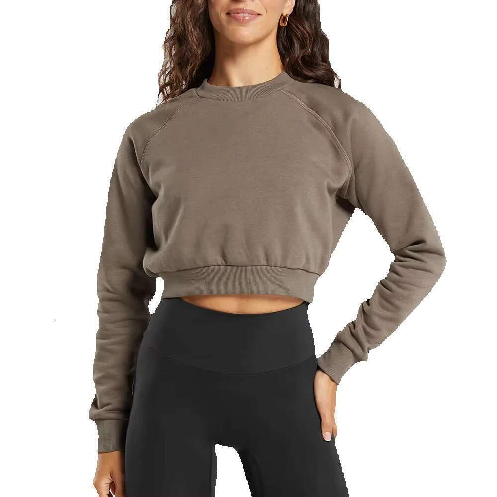 Premium Women's Cropped Pullover Sweatshirts Durable Sweatshirt Yoga And Casual Outfits Tailored Crop Hoodie For Fashion