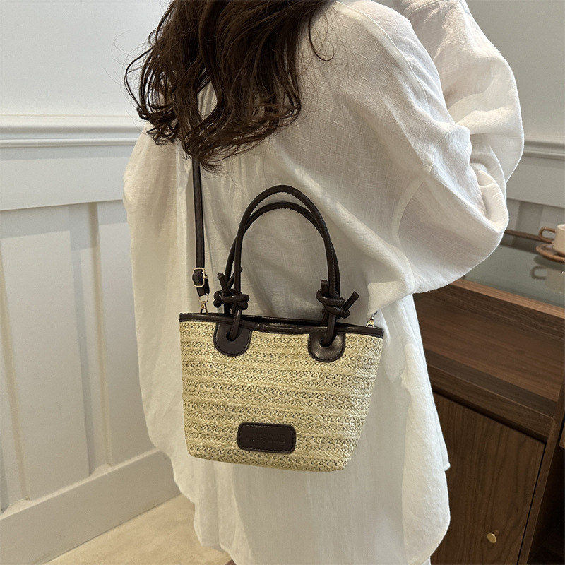 Simple One Shoulder Big Women 2025 Summer New Large Capacity Tote for Vacation and Leisure Beach Bag #swissmilitary
