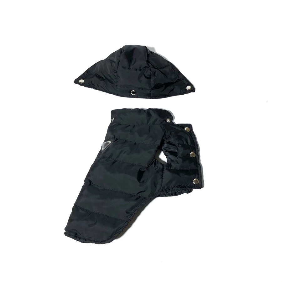 Winter New Dog Clothes Black Warm Thickened Coat Teddy Schnauzer Chai Dog corgi Pet Cotton Vest Designer Pet Jacket Down Coat b14